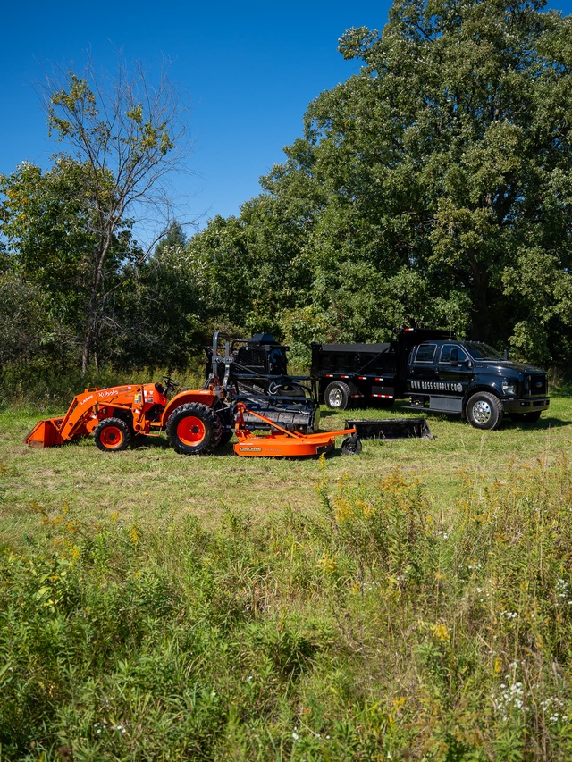 2022 Kubota LA501 Tractor + Land Pride Brush Hog