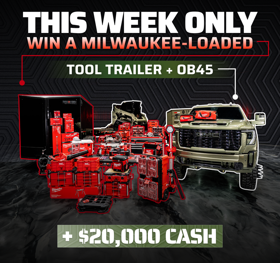Tool Trailer Week 2024 GMC 3500 Denali Ultimate, 25’ Load Trail Gooseneck, Cat 259D Skid Steer and 20k Cash